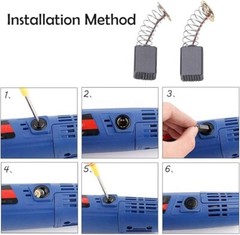 10 Pack Replacement Electric Carbon Brush for Power Tools 153# (6.5×13.5x18mm)