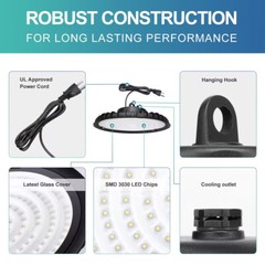 100W Led UFO High Bay Light Industrial Commercial Factory Warehouse Shop Light