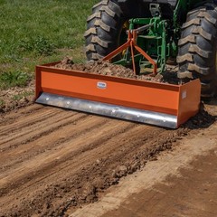 Titan Attachments 3 Point 4FT Rear Box Blade Scraper Grader, Cat 0 and 1