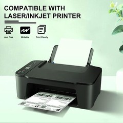 50-1000 Half Sheet Shipping Labels Page 8.5×5.5 Self Adhesive Round 2 Per Sheet