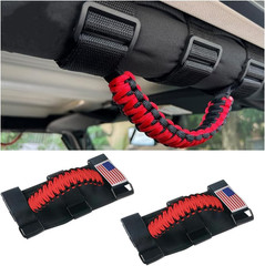 Roll Bar Grab Handles – Durable Paracord with Metal Buckle, Compatible with Jeep