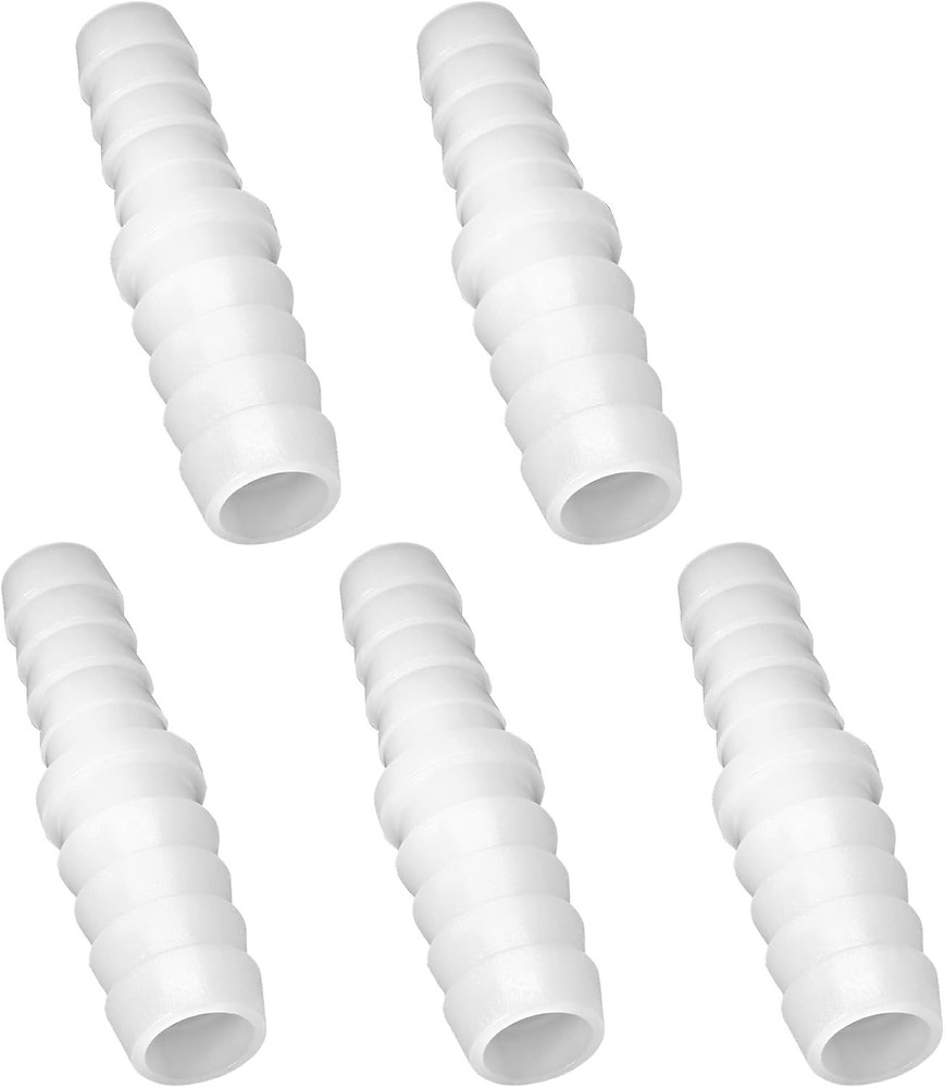 5 Pcs Plastic Hose Barb Reducer Fitting, 3/8″ to 5/16″ Hose Barb Union Adapter C