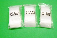 2×3 Bags 2mil Clear 300 Reclosable Poly Bags Top Squeeze Lock 2″ x 3″ Baggies
