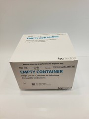 ICU Medical Single Use VI Empty Container for Admixing Medications 50 units
