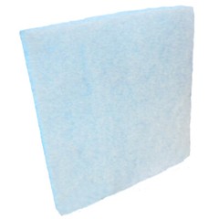 25 inch wide HVAC/Air Filter Media Roll, Blue /White MERV8 Polyester, 10 FEET