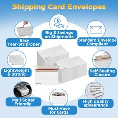 110-Pack Card Shipping Envelopes – 7 x 4.35 Inches Trading Cards Mailers