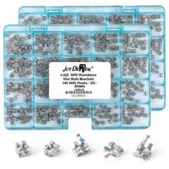 AZDENT Dental Orthodontic MIM Monoblock Brackets Braces Mini Roth/MBT Hooks 345