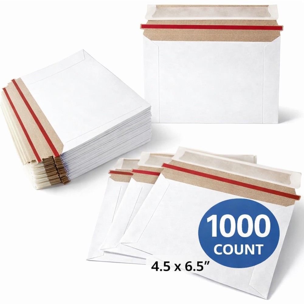 1000 – 6.5 x 4.5 PROLINE RIGID PHOTO SHIPPING FLATS CARDBOARD ENVELOPE MAILERS