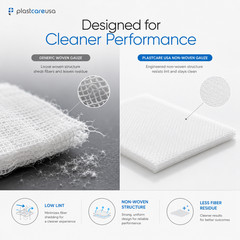 2×2 Non Woven Sponges 4-Ply, Non-Sterile Cotton Dental Gauze (1000 Pack)
