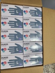 LARGE-DUKES NITRILE EXAME GLOVES – FOR MEDICAL & GENERAL USE (CASE OF 10 boxes) 