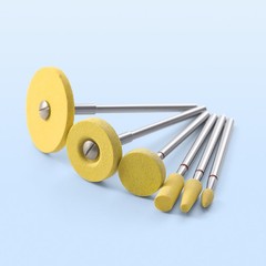 Dental Rubber Diamond Polisher Wheel Disc /Zirconia Porcelain Polish Burs HP
