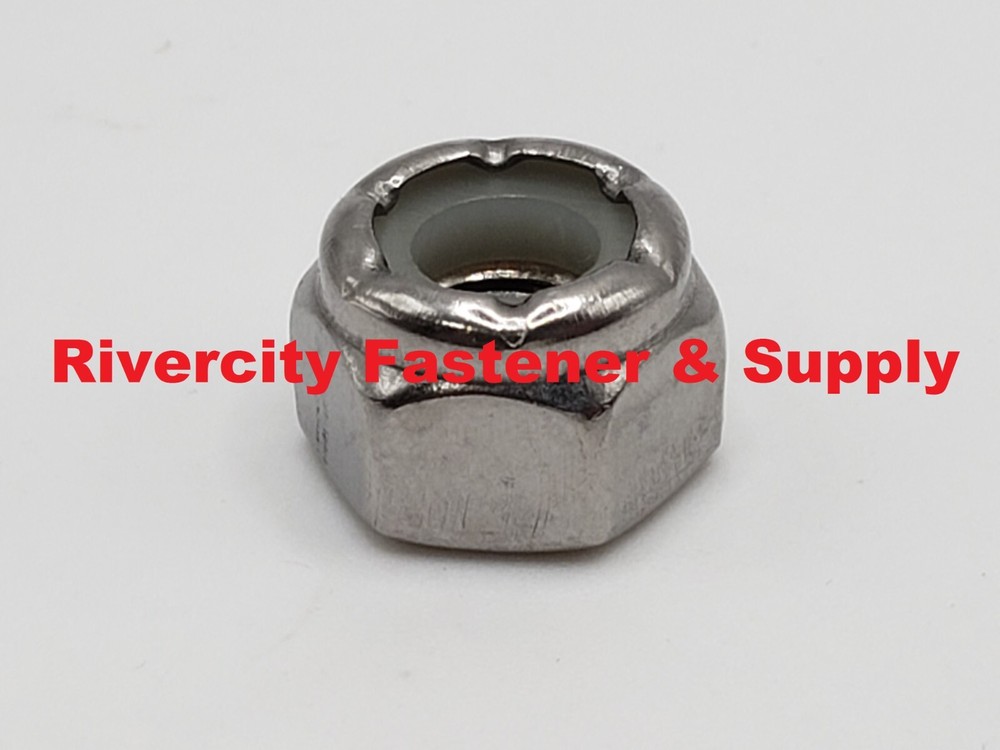 1/4-20 Stainless Steel Nylon Insert Stop Nuts 1/4×20 Nuts 1/4 x 20 Lock Nut