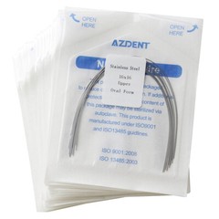 Los alambres de ortodoncia dental rectangular oval arco de acero inoxidable