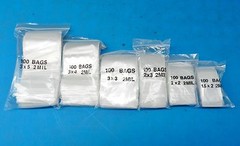 600 Zip Seal Lock Bags Clear 2mil 6 Assorted Baggies 1.5×2 2×2 2×3 3×3 3×4 3×5