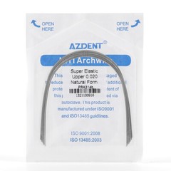 AZDENT Dental Orthodontic Super Elastic Niti Round Arch Wires Nature Form FDA