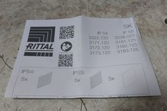 Rittal 3322720 20 Pk 4.5 In Overall Height/Width PET Pleated Filter