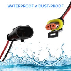 2/3/4/6-Pin Way Car Waterproof Male Female Electrical 18AWG Wire Connector Plug