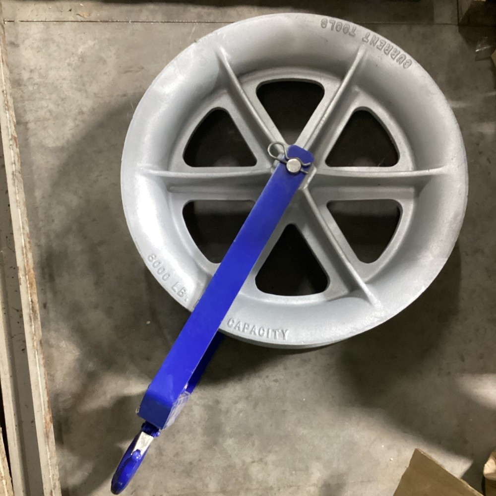 Current 8000 lbs. 824 24in Hook Type Cable Sheave Hook Refurbished