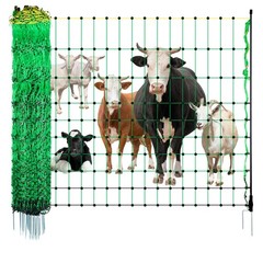 VEVOR Electric Netting Fence Kit Sheep Fencing 42″H x 164’L with Posts Spikes