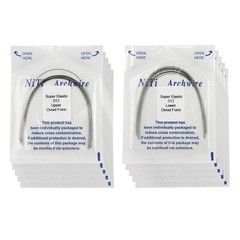 100pcs Dental Orthodontic Arch Wire Niti Stainless Steel Round Rectangular Ovoid