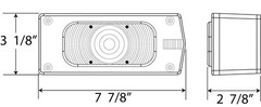 Optronics Waterproof Low Profile Tail Light Assembly Screw On Lens Passenger …