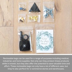 2000 Pcs 3″ x 5″ Zipper Bags Clear 2 Mil Reclosable Mini Self Seal Polybag