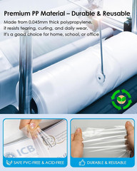 KTRIO Sheet Protectors 8.5 X 11 Inch, Clear Top Loading Page Protectors for 3 Ri