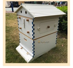7x Upgraded Auto Honey Beehive Bee hive Frames + Auto Bee House + Hive Stand
