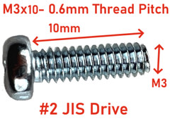 Pre 1967 JIS M3x6 M3x10 0.6mm Thread Pitch Screws – Made in JAPAN Ships from USA