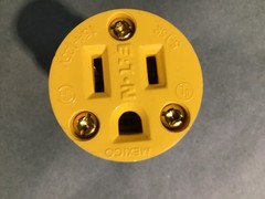 EATON 4887-BOX STRAIGHT BLADE CONNECTOR (SETOF 20) 15 AMP 125 VOLT. NEW