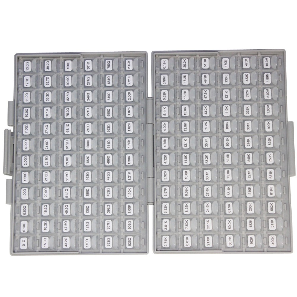 SMD 1206 1% RoHS sample assorted resistor kit E96 144 valuex100pcs BOX-ALL 10M