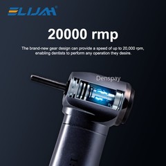 NSK Ti-MAX X95L Style Dental 1:5 LED Fiber Optic Contra Angle Handpiece Red Ring
