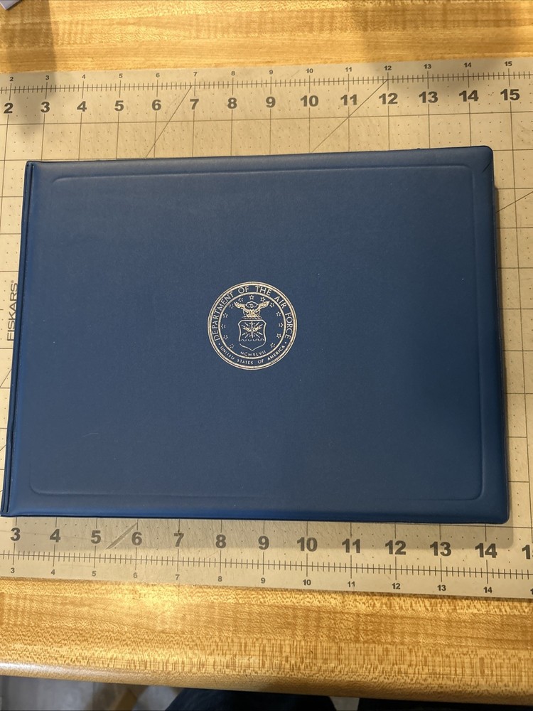 Department of the United States Air Force Diploma Certificate Holder SHIPS FREE