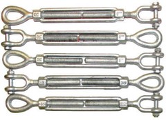Turnbuckles Drop Forged / Hot Dipped Galvanized Steel Turnbuckles Eye Jaw Hook