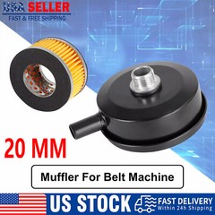 Air Compressor Noise Reducer Silencer Muffler Intake Air Filter Pump Metal Paper