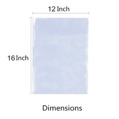 X1000 12″X16″ Clear Heat Shrink Wrap Bags PVC Film Gifts Bottles Candles Packing