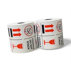 Shipping Labels 4×4 Fragile Do Not Stack 500 labels per roll 1-12 Rolls