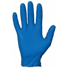 Ansell 92-675 TouchNTuff Nitrile Gloves Blue Textured Size M Box of 100 Protecti