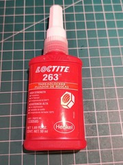 Loctite 263 High Strength Red Threadlocker, 50 Ml, 1.69oz Pn 1330585