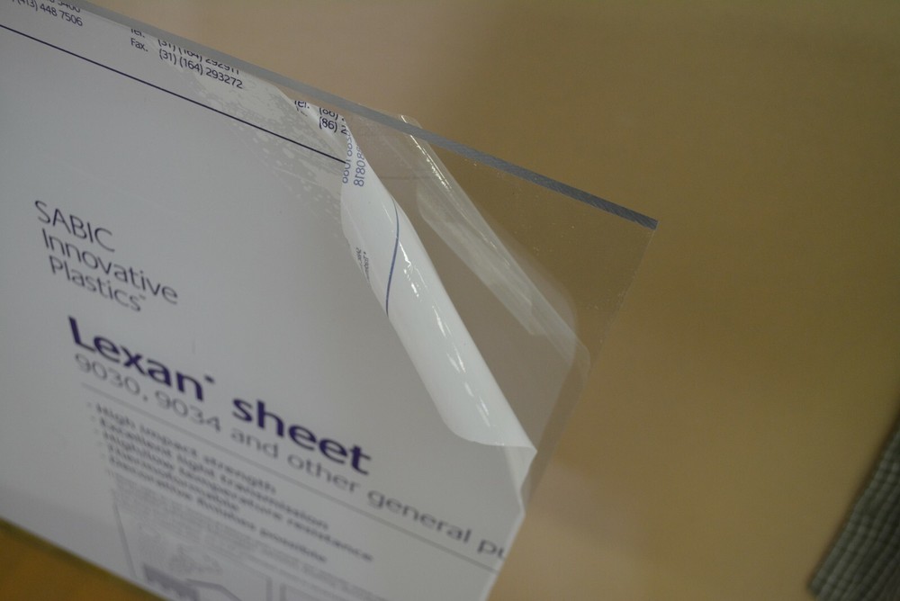 Lexan Polycarbonate Plastic Sheet Clear 1/4″ x 4″ x 8 “
