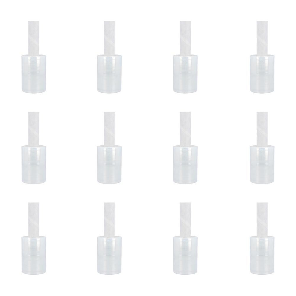 12 Rolls 5″ x 1000′ (45 Gauge) Extended Core Stretch Hand Shrink Wrap – Clear