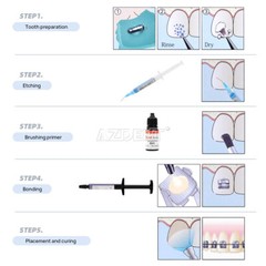 Dental Light Cure Orthodontic Bonding Bracket Light Cure Adhesive Kit