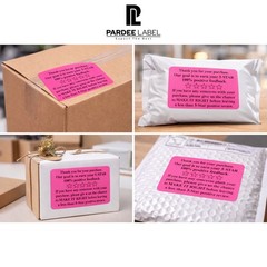 Thank You For Your Ebay Purchase Stickers Neon Pink 2×3 250 Labels Per Roll