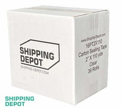 Pick up to 144 Rolls Carton Sealing Clear Packing Shipping Box Tape 2″ x 110 Yds