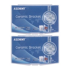 AZDENT Dental Orthodontic Ceramic Clear Brackets Braces MBT/Roth.022 Hooks 3 4 5