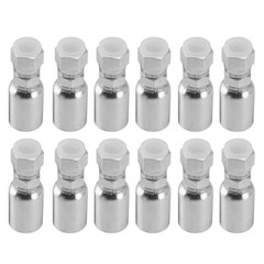 12 Pack 1/2″ Hose x 1/2″ JIC 37° Female Hydraulic Hose End Swivel Crimp Fitting