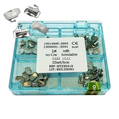 1st Molar Roth 0.022 Bondable Mesh 1 box Dental Orthodontic Single Buccal Tubes