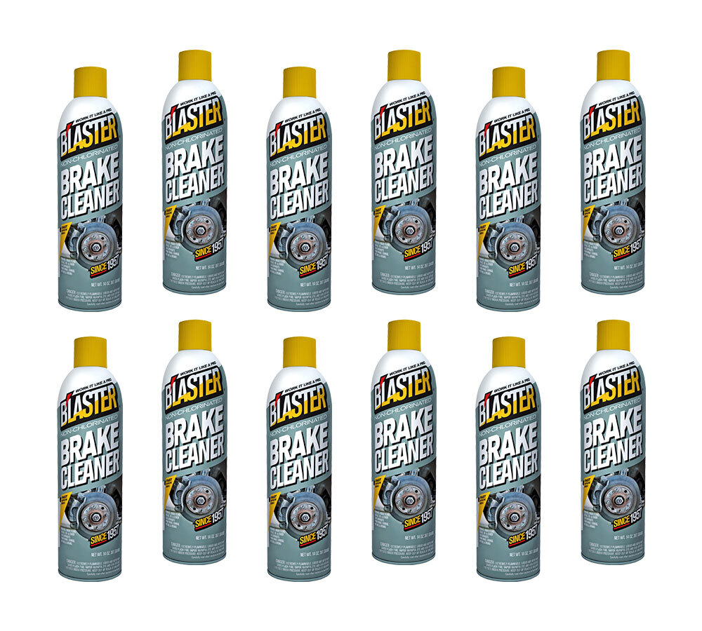 Blaster 12 Pk Non-Chlorinated Brake Cleaner, Part No. 20-BC, 14 oz. Aerosol Can