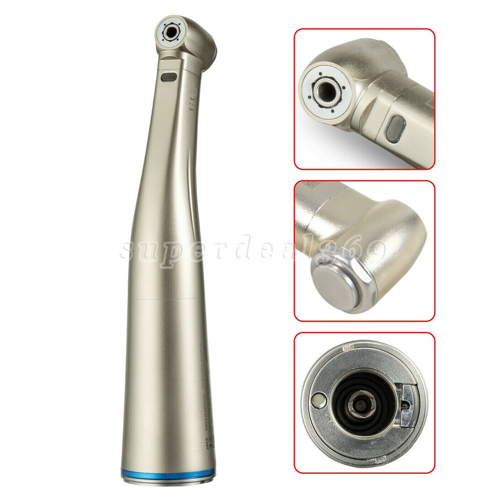 Dental 1:5 1:1 Electric Fiber Optic LED Contra Angle Handpiece Fit NSK Kavo to
