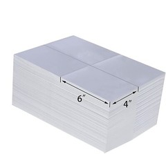 Fanfold 4″x6″ 4×6 Direct Thermal Labels. Shipping / Barcode Labels for Zebra UPS